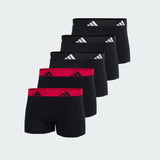 Black/Pure Ruby Waistband/Grey Strata Logo