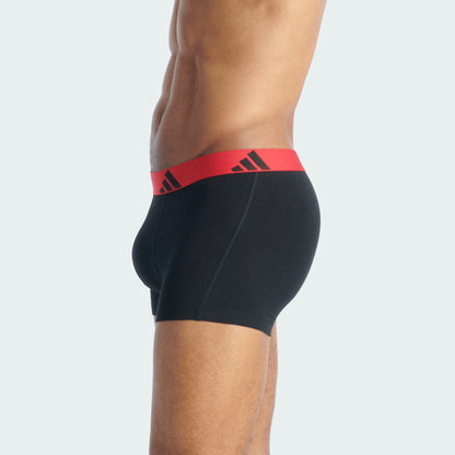 Black/Pure Ruby Waistband/Grey Strata Logo
