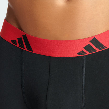 Black/Pure Ruby Waistband/Grey Strata Logo