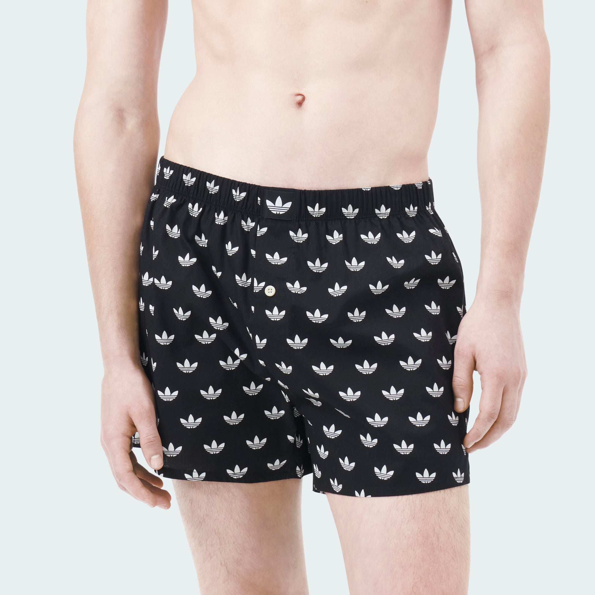 Black Trefoil Print/White Trefoil Print