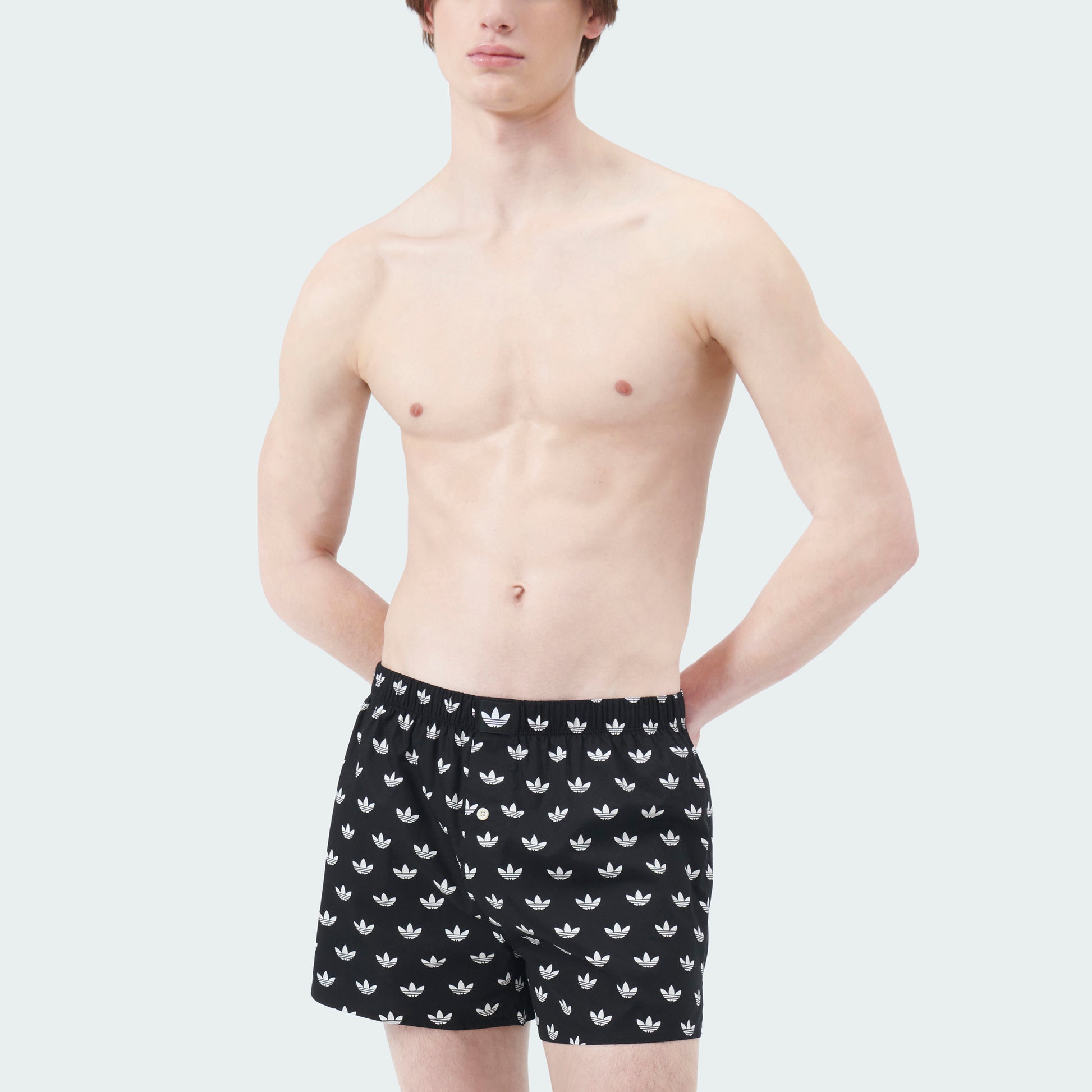 Black Trefoil Print/White Trefoil Print
