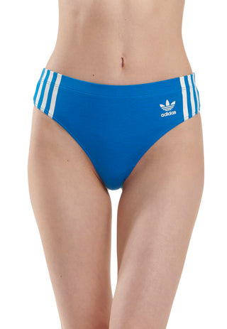 adidas Adicolor Comfort Flex Cotton Thong Underwear - Blue