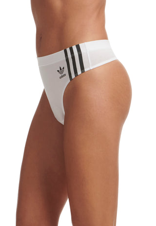 adidas Adicolor Comfort Flex Cotton Thong Underwear - White, Women's  Lifestyle