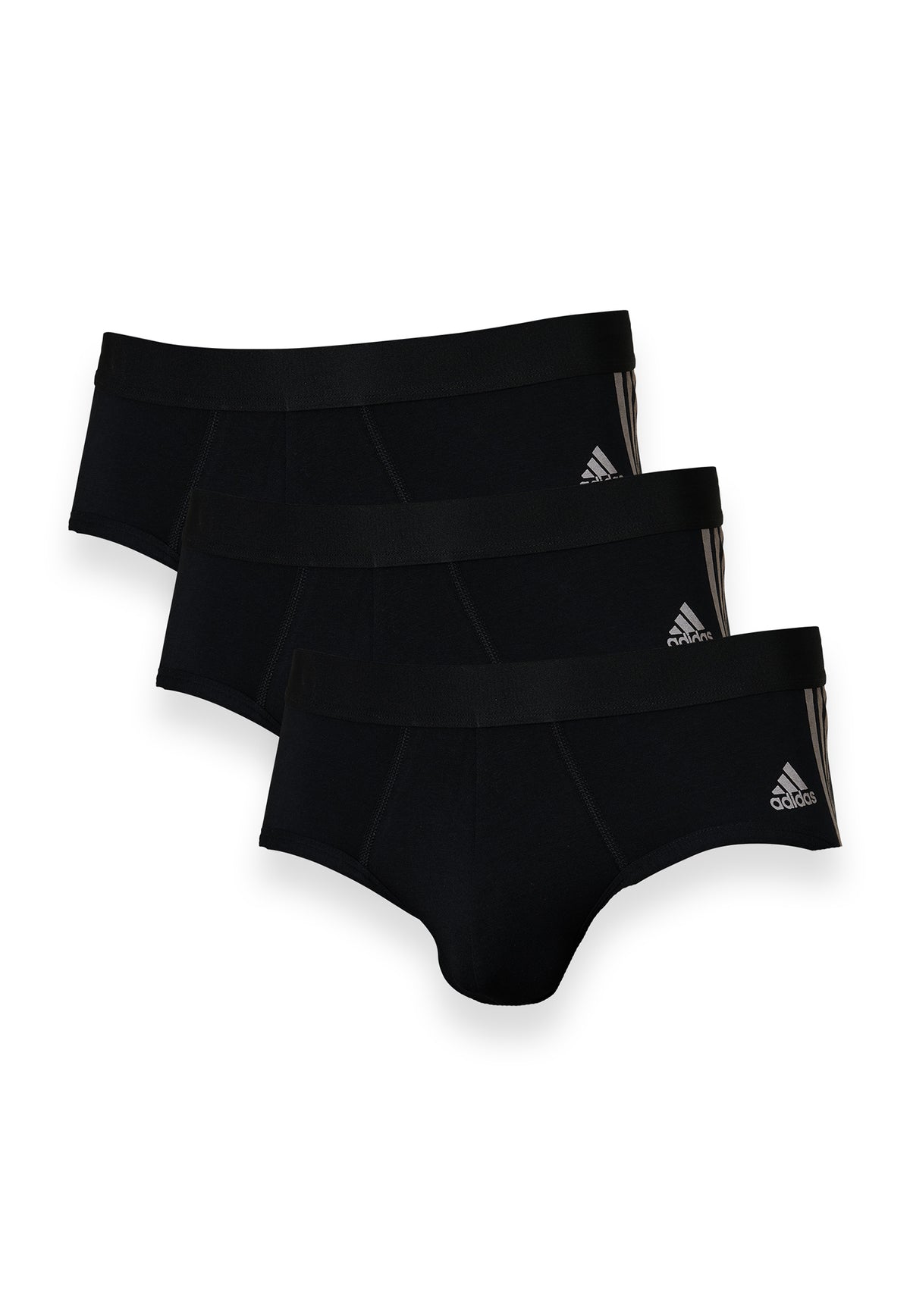 Buy Flex Cotton 3 Stripe Brief 3 Pairs adidas underwear