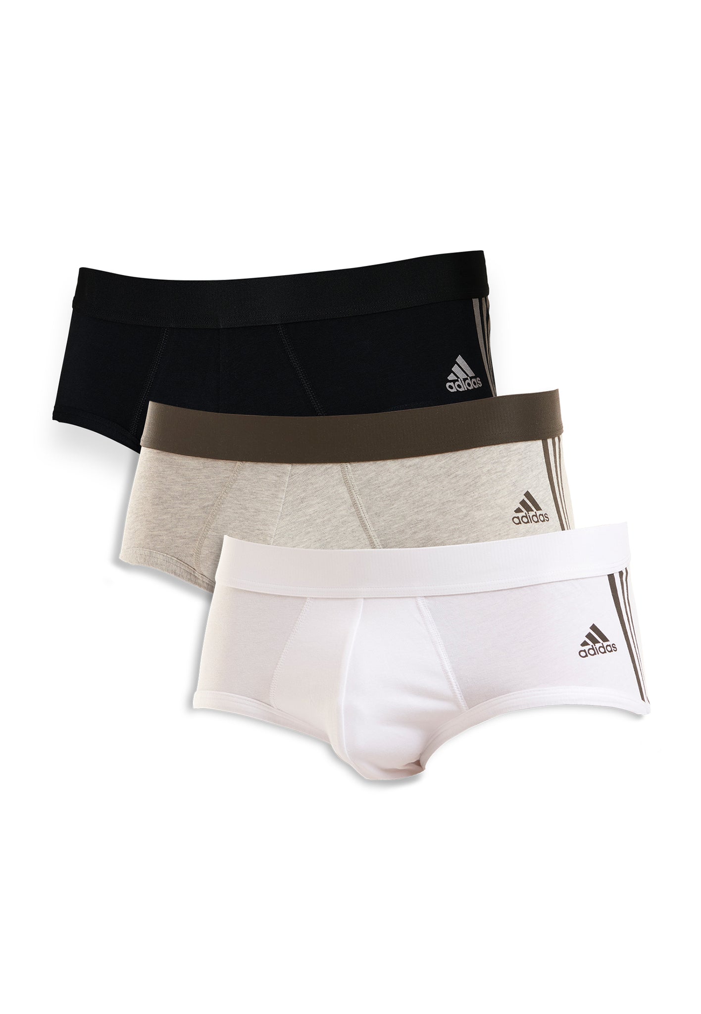 adidas Comfort Flex Cotton 3-Stripes Briefs (3 pairs) - White | adidas  Canada