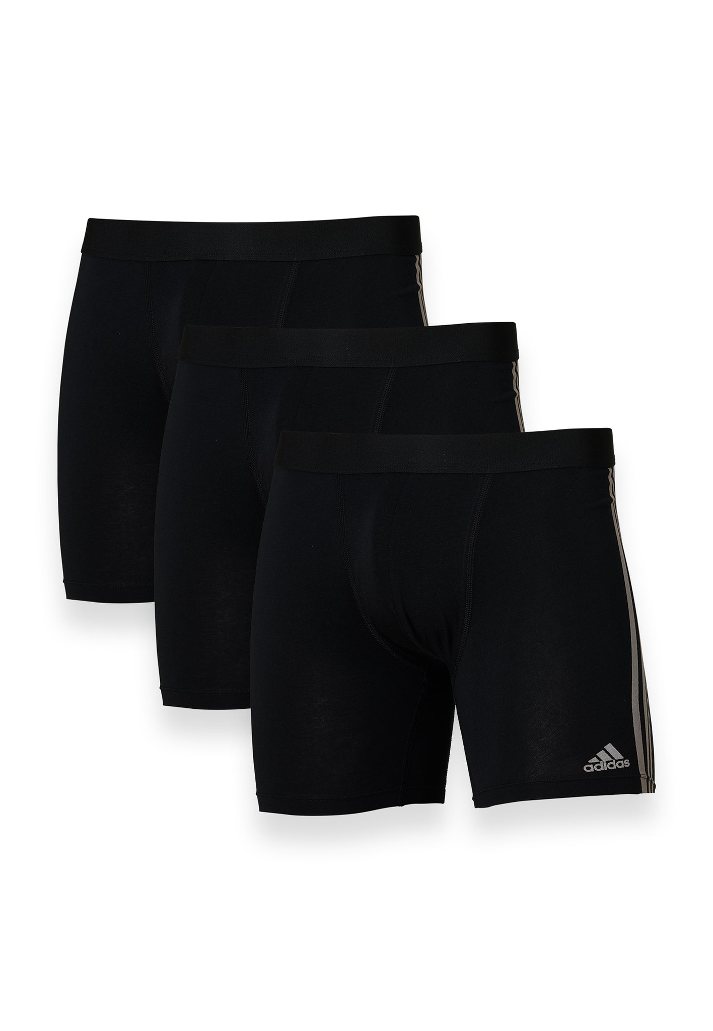 Buy adidas Mens Active Micro Flex Three Pack Trunks Black/Grey/Print