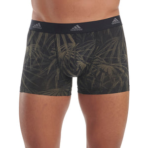 Focus Olive - Palm Print - Black
