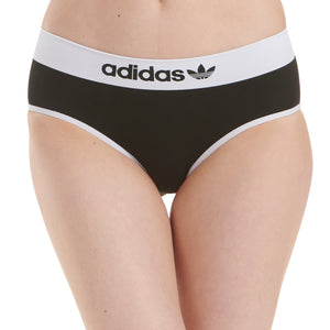 Buy adidas Womens Sport Cotton Logo Two Pack Bikini Briefs Black/Vivid Red