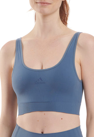 Buy adidas Womens Sport Active Seamless Micro Stretch Logo Scoop